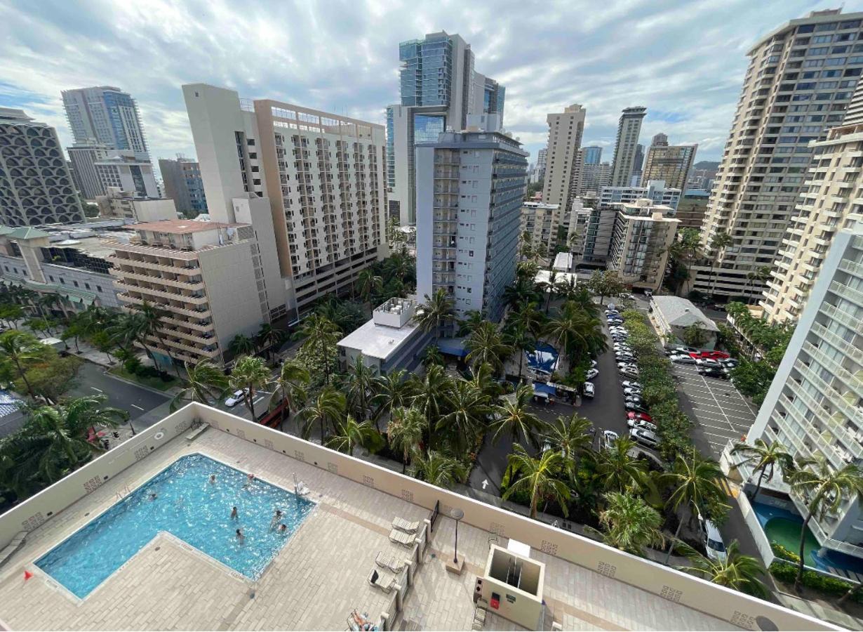 1414- Heart Of Waikiki With Kitchen - Free Parking - City View Villa Honolulu Exterior photo